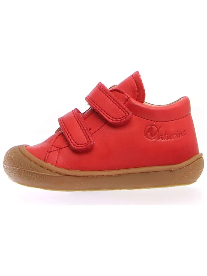 Leder-Lauflernschuhe "Cocoon" in Rot