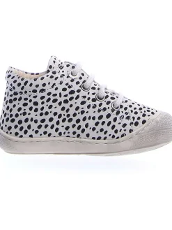 Leder-Lauflernschuhe "Cocoon" in Schwarz/ Weiß