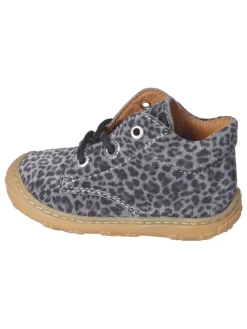 Leder-Lauflernschuhe "Dots" in Grau