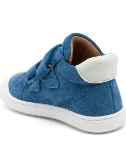 Leder-Lauflernschuhe in Blau/ Weiß