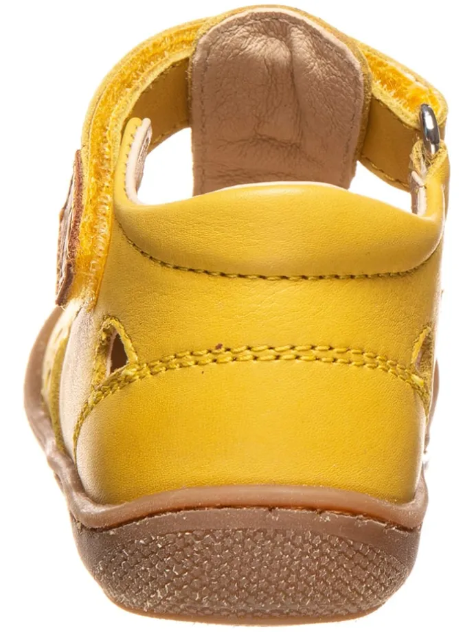 Leder-Lauflernschuhe in Gelb