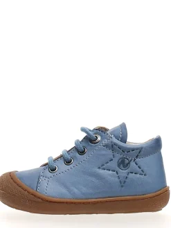 Leder-Lauflernschuhe in Hellblau