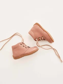 Leder-Lauflernschuhe in Rosa