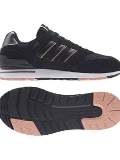 Leder-Laufschuhe "Run 80s" in Schwarz