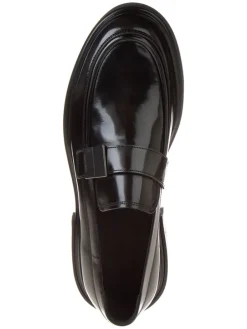 Leder-Loafer in Schwarz