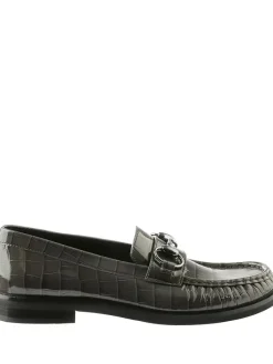 Leder-Mokassins "Ellis" in Khaki