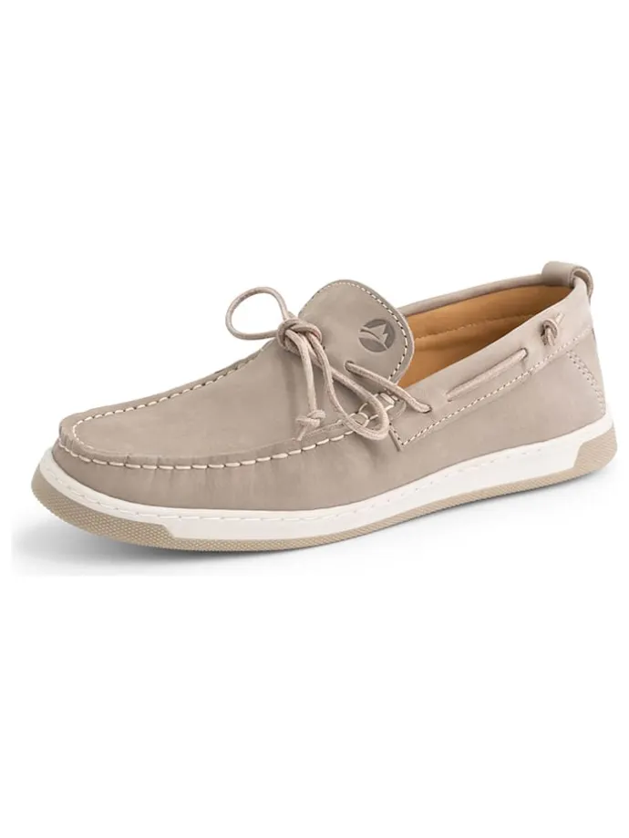 Leder-Mokassins "Falmouth" in Grau