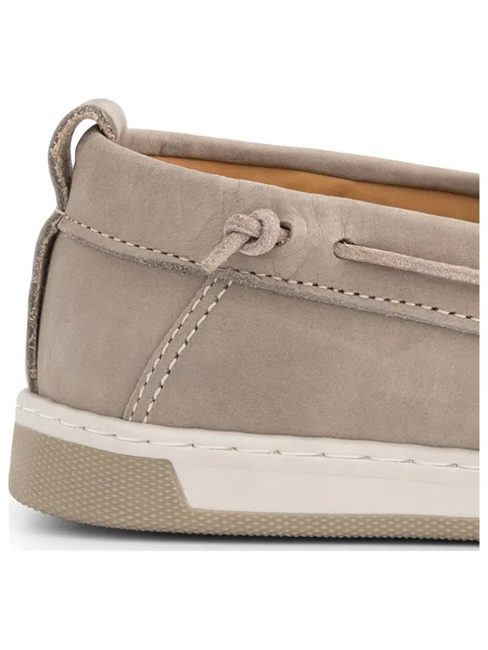 Leder-Mokassins "Falmouth" in Grau