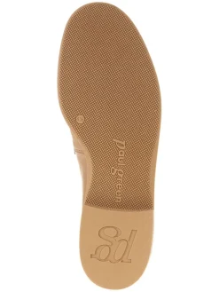 Leder-Mokassins in Beige