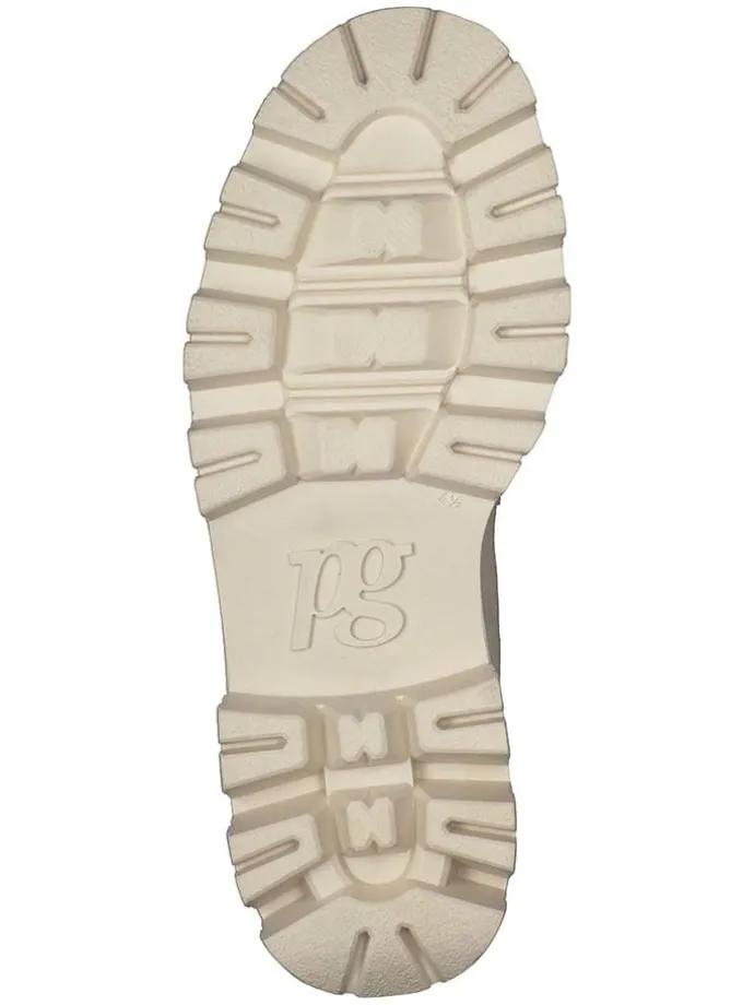 Leder-Mokassins in Beige