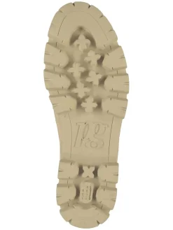 Leder-Mokassins in Beige