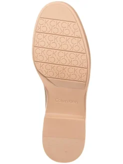 Leder-Mokassins in Beige