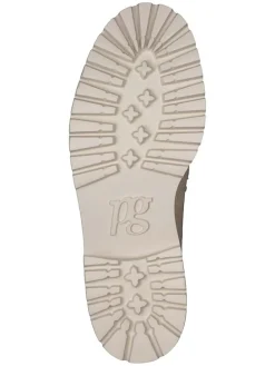 Leder-Mokassins in Beige