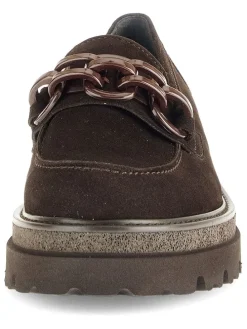 Leder-Mokassins in Braun