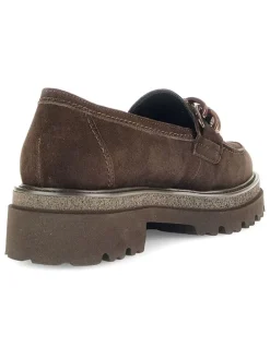 Leder-Mokassins in Braun