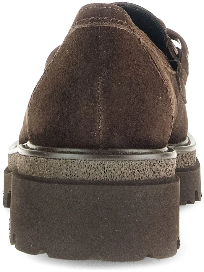 Leder-Mokassins in Braun