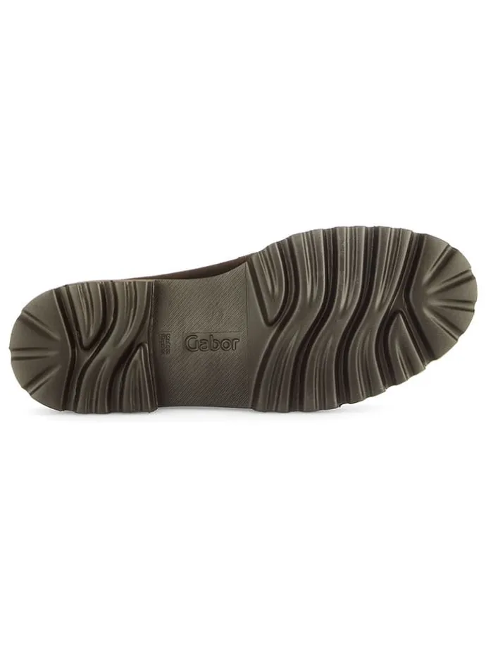 Leder-Mokassins in Braun