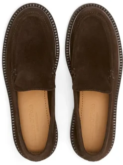 Leder-Mokassins in Braun