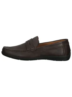 Leder-Mokassins in Braun