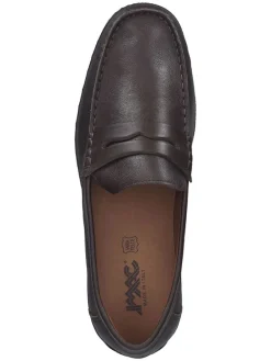 Leder-Mokassins in Braun