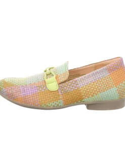 Leder-Mokassins in Bunt