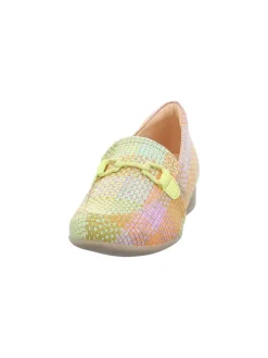 Leder-Mokassins in Bunt