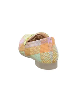 Leder-Mokassins in Bunt