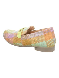 Leder-Mokassins in Bunt