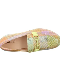 Leder-Mokassins in Bunt