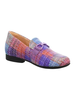 Leder-Mokassins in Bunt