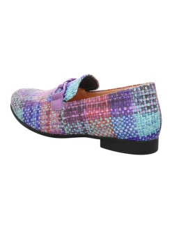 Leder-Mokassins in Bunt