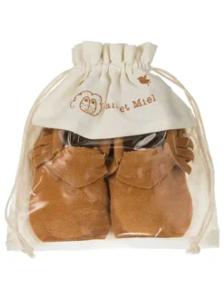 Leder-Mokassins in Cognac