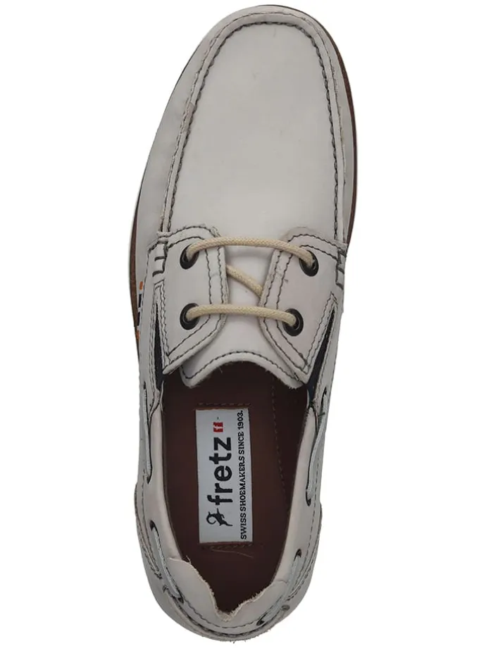 Leder-Mokassins in Grau