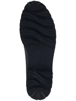 Leder-Mokassins in Grau