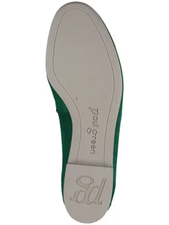 Leder-Mokassins in Grün