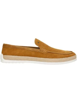 Leder-Mokassins in Hellbraun