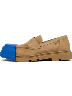 Leder-Mokassins in Hellbraun