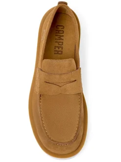 Leder-Mokassins in Hellbraun