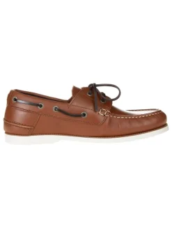 Leder-Mokassins in Hellbraun