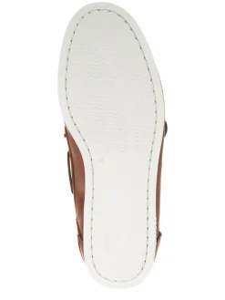 Leder-Mokassins in Hellbraun