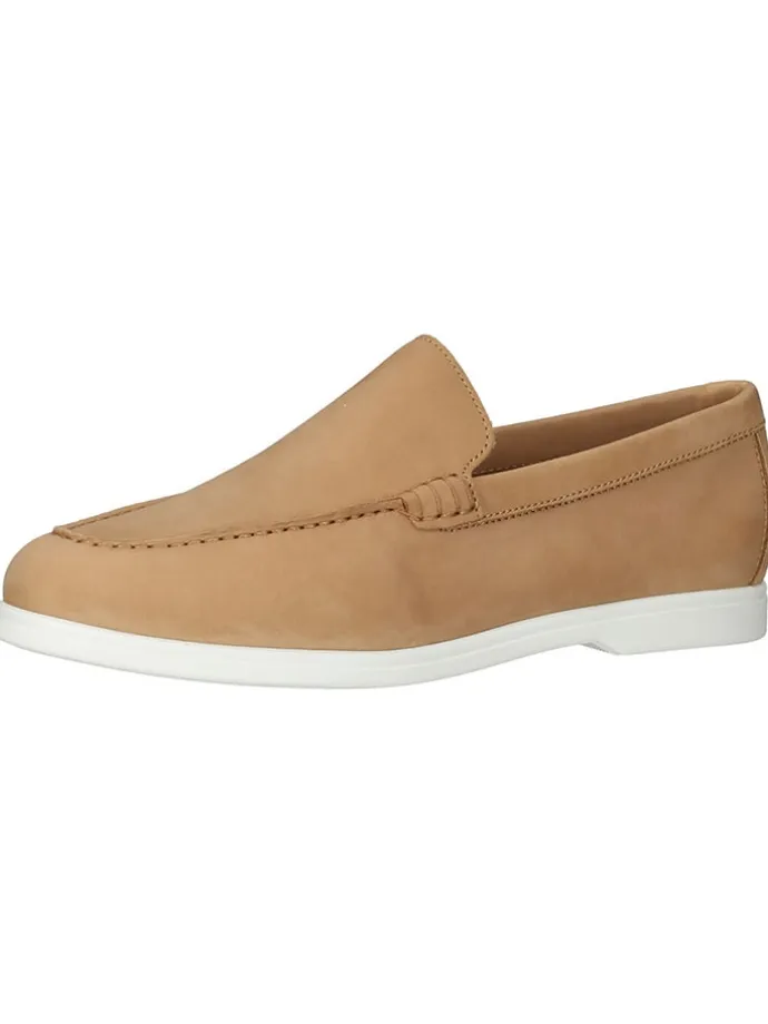 Leder-Mokassins in Hellbraun