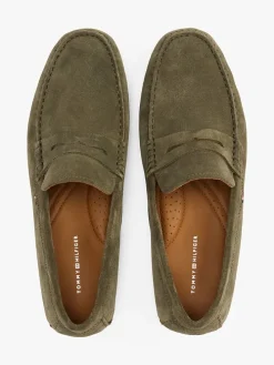 Leder-Mokassins in Khaki