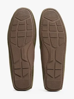 Leder-Mokassins in Khaki