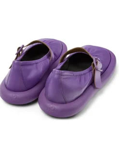 Leder-Mokassins in Lila