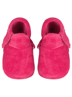 Leder-Mokassins in Rot