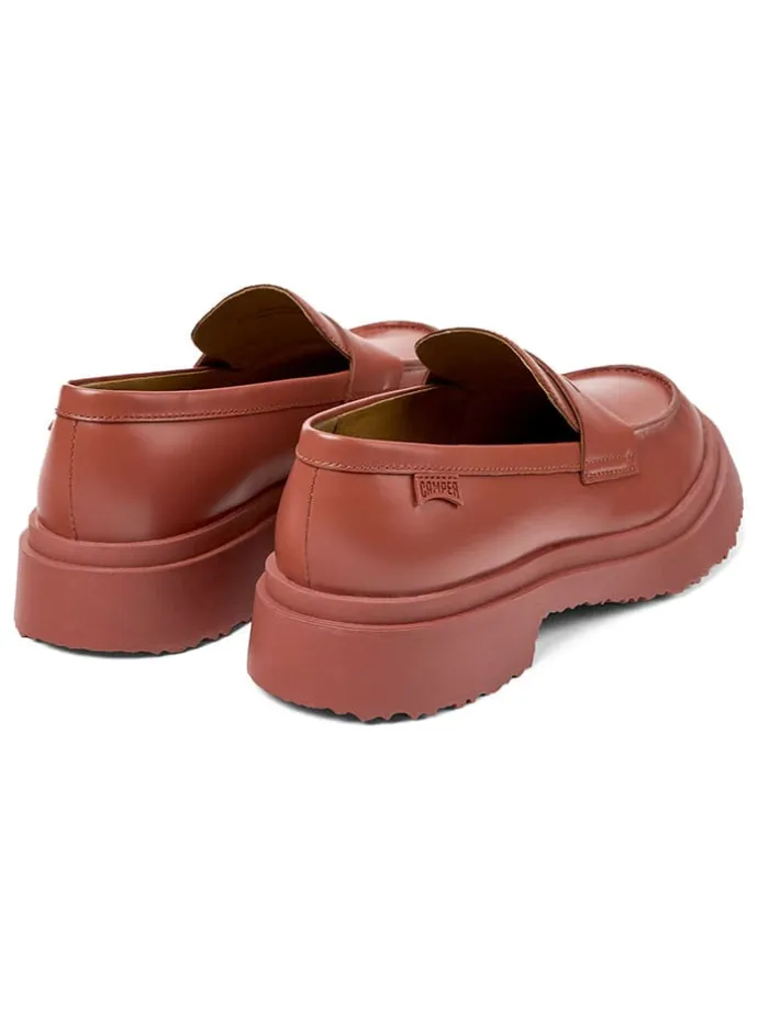 Leder-Mokassins in Rot