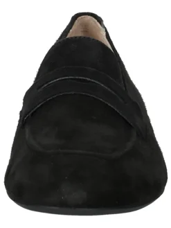 Leder-Mokassins in Schwarz