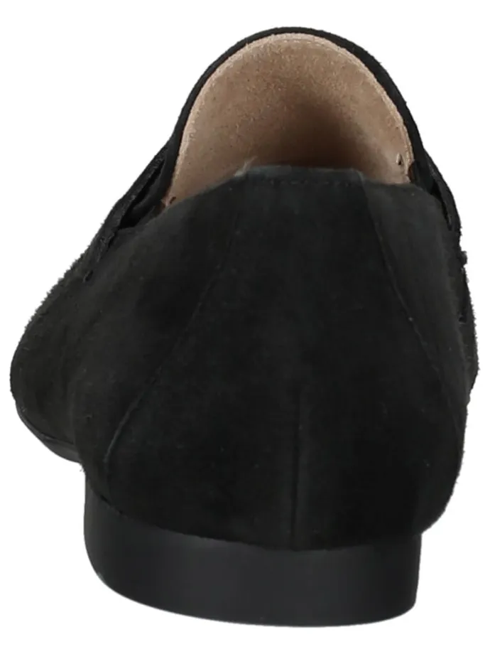 Leder-Mokassins in Schwarz