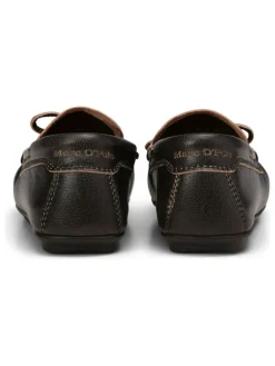 Leder-Mokassins in Schwarz