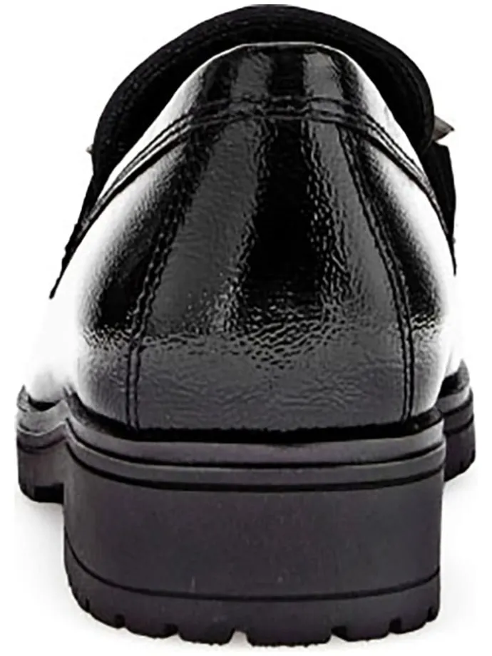 Leder-Mokassins in Schwarz